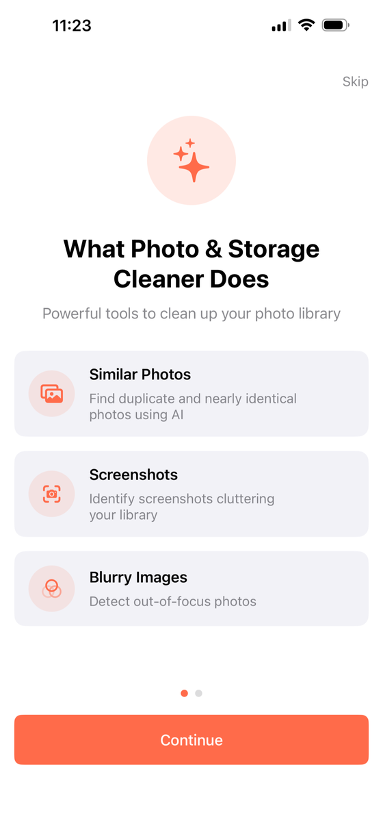 Photo & Storage Cleaner app screenshot